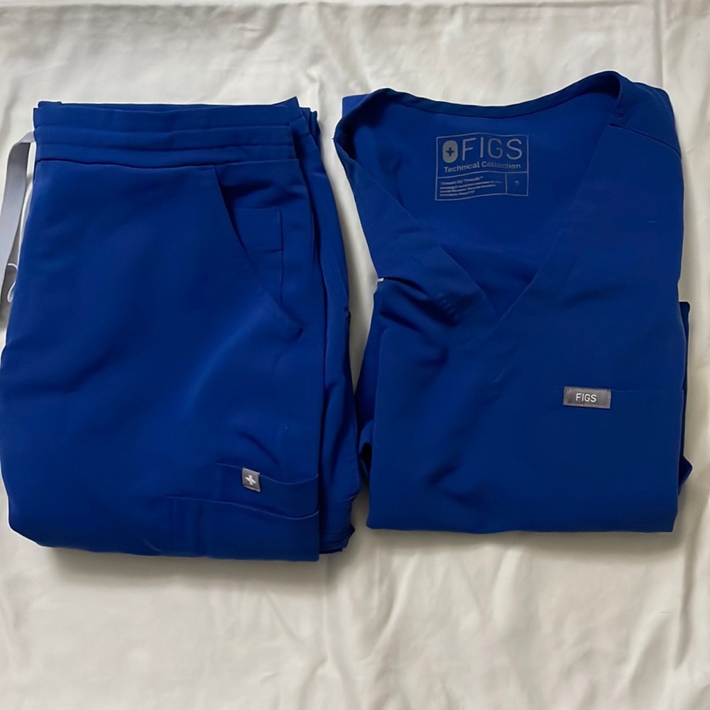 Figs Scrub set Blue